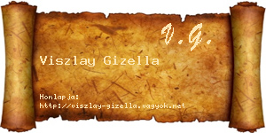 Viszlay Gizella névjegykártya