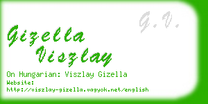 gizella viszlay business card